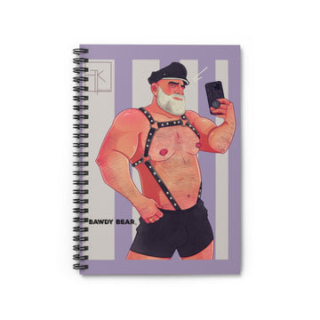 "G" Bear Harness / Spiral Notebook - Ruled Line